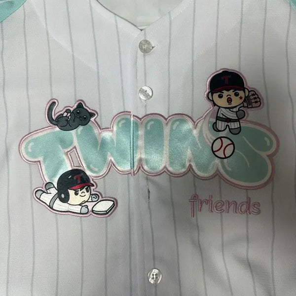 [BUNJANG] LG Twins Hong Chang-gi Marked Baseball Jersey / 엘지트윈스 프렌즈 유니폼 홍창기 마킹 양도