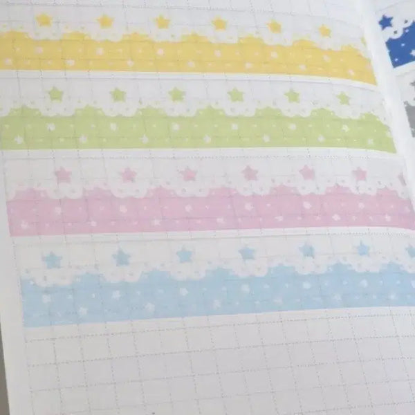 [BUNJANG] Washi Tape Set (4 Types, 1m Each) / 마테 4종