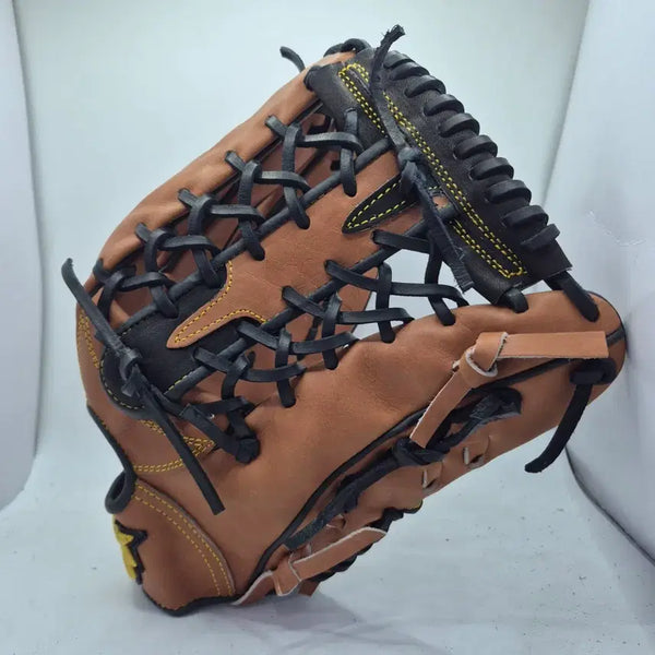 [BUNJANG] Outfield Baseball Glove 13.25-inch Black/White Premium Grade North American Leather / FD1325-77