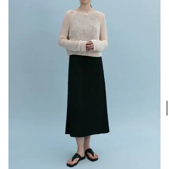 [BUNJANG] Mango Many Please NEFF Linen Crop Knit / 망고매니플리즈 NEFF LINEN CROP KNIT