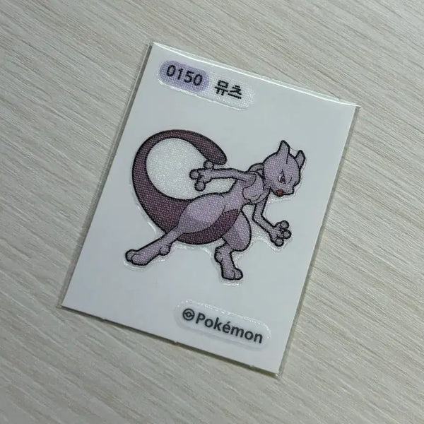 [BUNJANG] Mewtwo Sticker / 뮤츠 띠부씰 판매