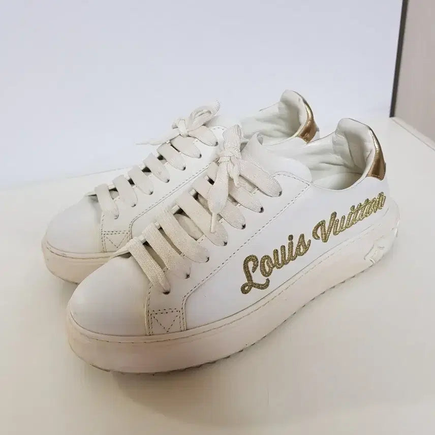[BUNJANG] Louis Vuitton Time Out Sneakers White Gold / 루이비통 타임아웃 스니커즈