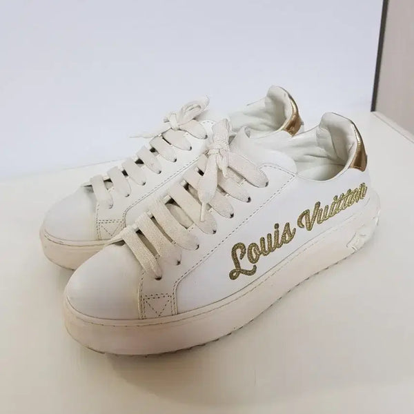 [BUNJANG] Louis Vuitton Time Out Sneakers White Gold / 루이비통 타임아웃 스니커즈