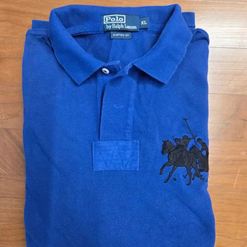 [BUNJANG] Polo Ralph Lauren Custom Fit Polo Shirt XL Blue / 폴로 랄프로렌 커스텀핏 카라티 XL 블루