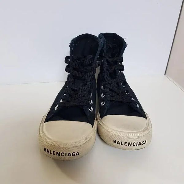 [BUNJANG] Balenciaga Paris High-Top Sneakers Black / 발렌시아가 파리 하이탑 스니커즈