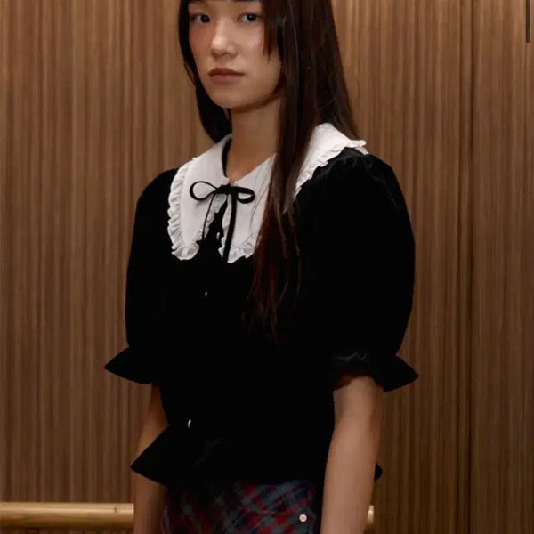 [BUNJANG] Sienne Camille Blouse Black / 시엔느 카밀 블라우스 블랙 Camille Blouse Black
