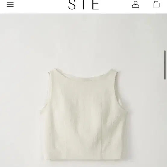 [BUNJANG] sie Jane Tweed Sleeveless Top Ivory S / sie 시에 제인 트위드 슬리브리스 아이보리 s