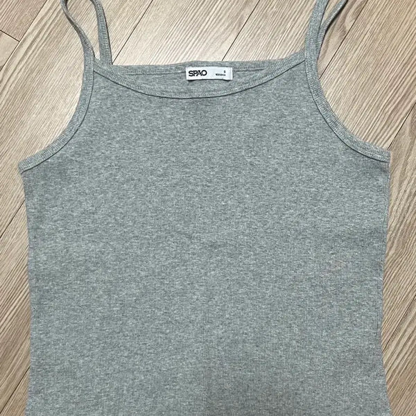 [BUNJANG] SPAO Sleeveless Tank Top Gray Size S / 스파오 슬리브리스 나시 그레이 색상 s