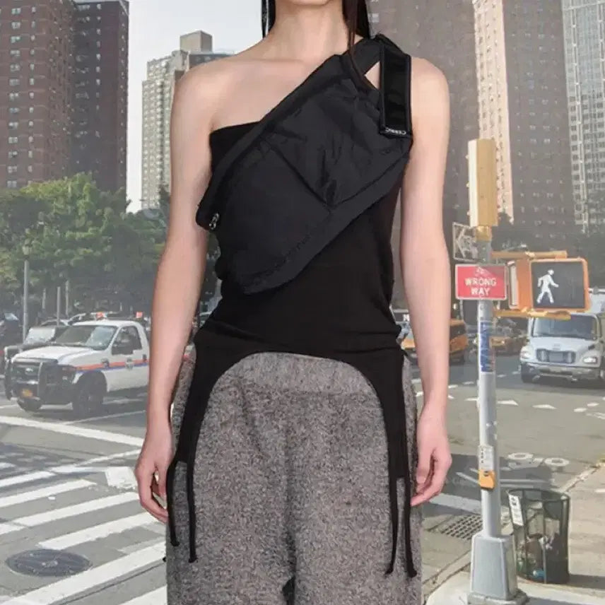 [BUNJANG] Seric Garter Cotton Skirt Black / 세릭 가터 코튼 스커트 블랙