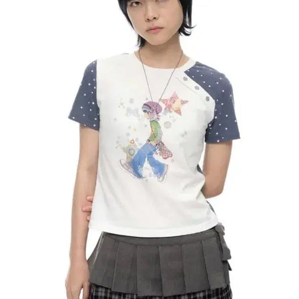 [BUNJANG] Youthbath x Oliwa Star Sleeve Button Top / 유쓰배쓰 YB x Oliwa star sleeve button top