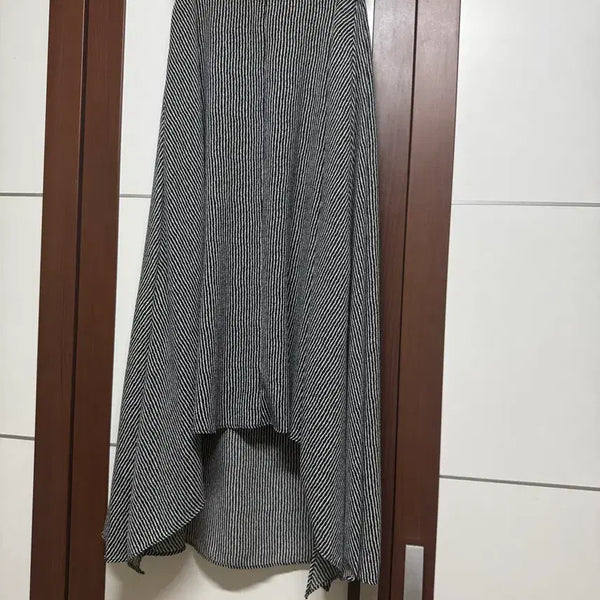 [BUNJANG] Striped Chiffon Flare Maxi Skirt / 여름 쉬폰 스커트