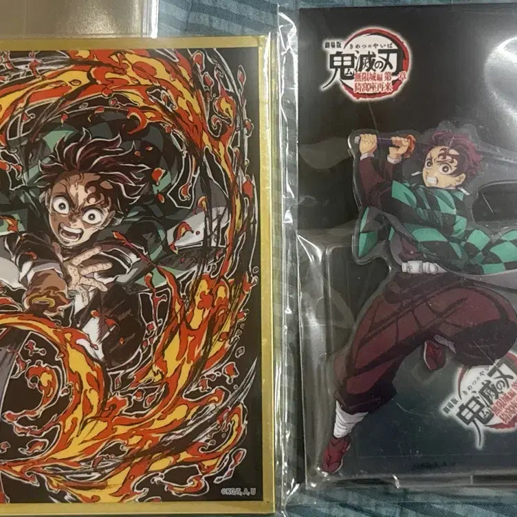 [BUNJANG] Demon Slayer Tanjiro Acrylic Standee + Acrylic Shikishi / 귀멸의 칼날 탄지로 아크릴 스탠드 + 아크릴 색지
