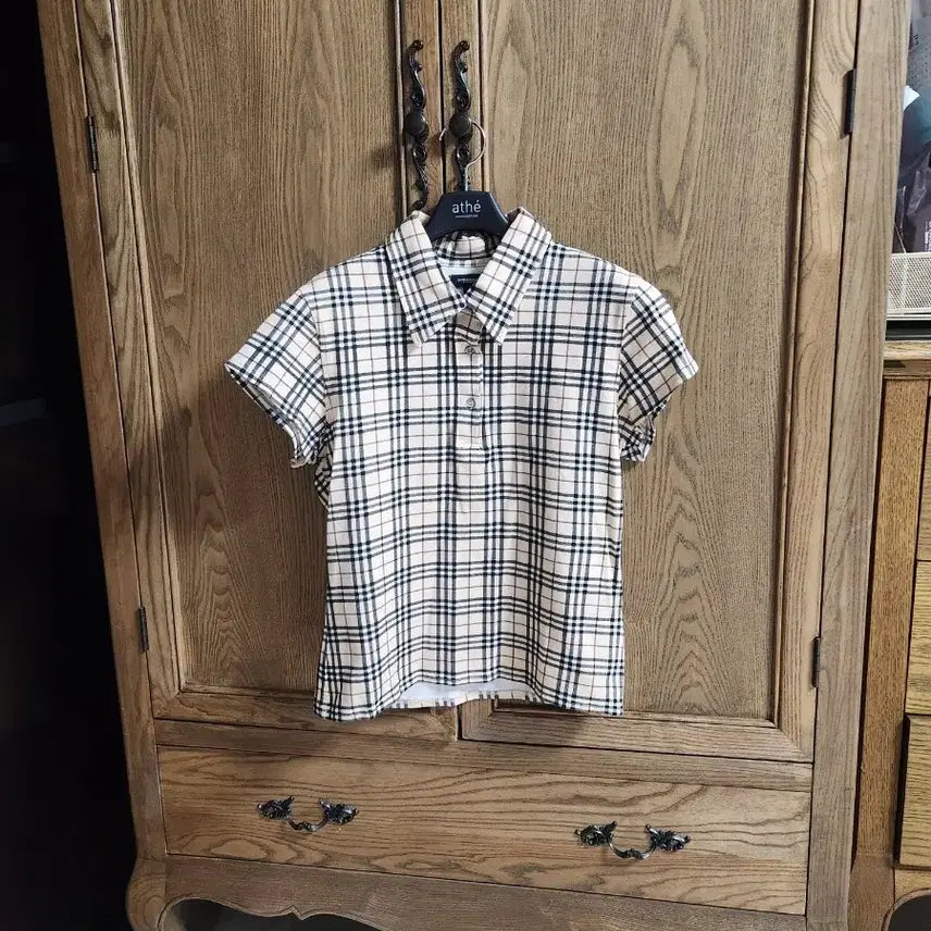 [BUNJANG] Burberry Check Short Sleeve Polo Shirt / 정품)버버리 체크 셔츠