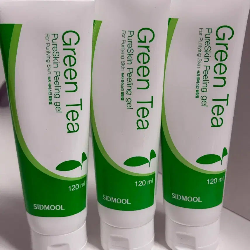 [BUNJANG] Sidmool Green Tea Pure Skin Peeling Gel Set (3 Items) / [일괄미개봉]시드물 녹차 퓨어스킨 필링젤 3개