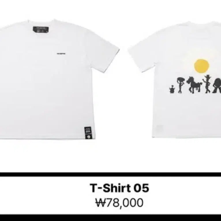 [BUNJANG] G-Dragon x Toy Story x PEACEMINUSONE Collaboration T-Shirt / 토이스토리 지드래곤 콜라보 티셔츠 피마원 5번 S M L
