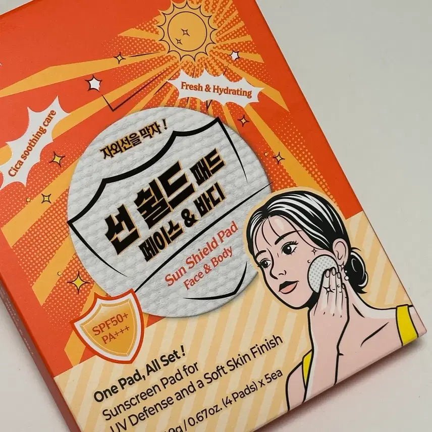 [BUNJANG] Madeca Sunshield Pad (Face & Body) - 20 Count / 마데카 선쉴드 패드 20매 (페이스&바디)