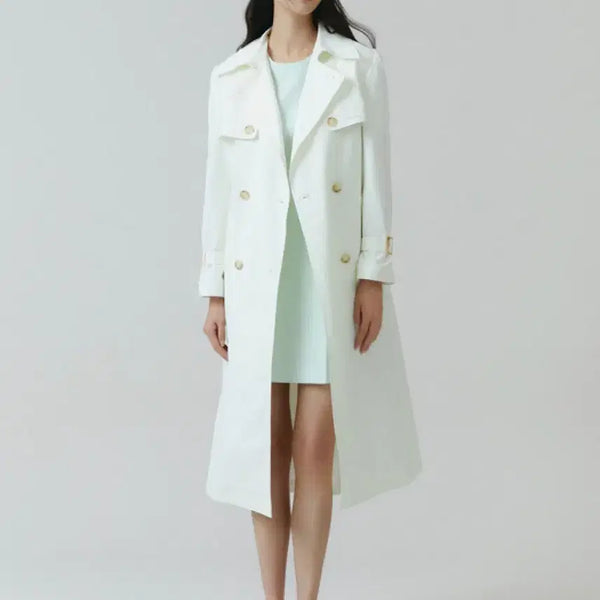 [BUNJANG] It Michaa Classic Trench Coat Ivory / 잇미샤 트렌치코트