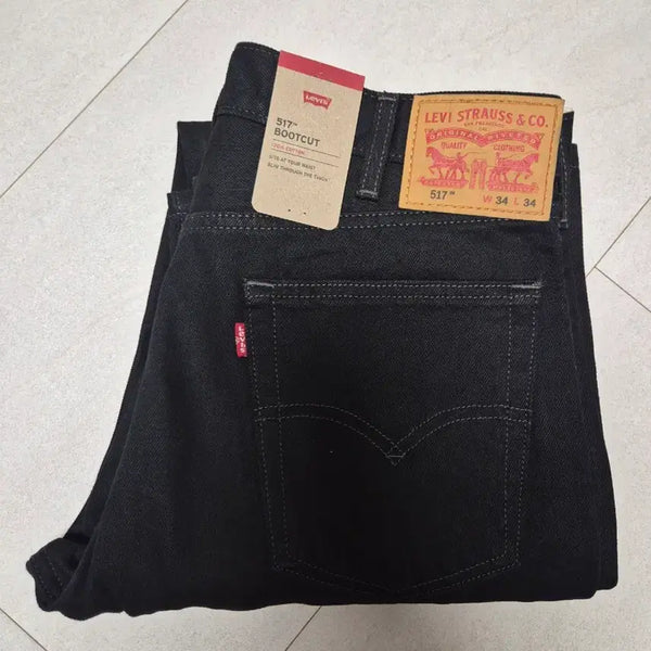 [BUNJANG] Levi's 517 Black Denim Pants 34x34 / 리바이스 517 005170260 블랙 34/34
