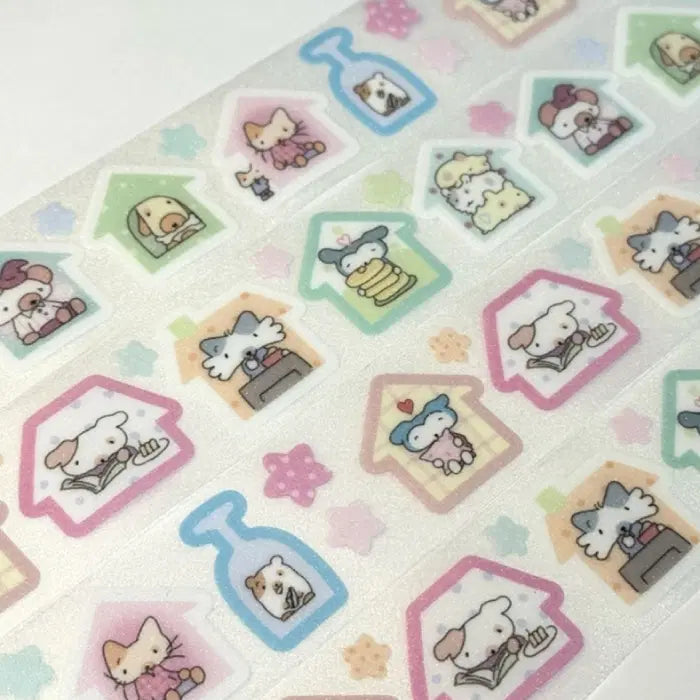 [BUNJANG] Mangle Door Home Sweet Home Glitter Kiss Cut Sticker / 맹글도어 홈 스윗 홈 글리터 키스컷