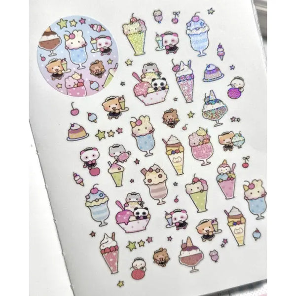 [BUNJANG] Maybin Soda Parfait Kiss Cut Stickers / 메이빈 소다 파르페 키스컷