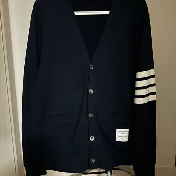 [BUNJANG] Thom Browne Navy Cardigan Size 4 / 4 size 톰브라운 네이비 가디건