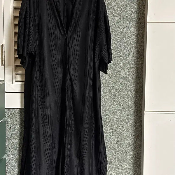 [BUNJANG] ZARA Pleated Long Dress Black / ZARA 자라 플리츠 롱 원피스 블랙