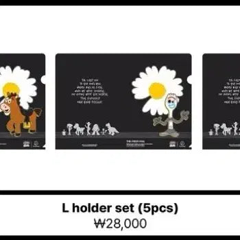 [BUNJANG] G-Dragon x Toy Story Collaboration L-Folder Set (Peaceminusone) / 지드래곤 토이스토리 콜라보 L자 홀더 세트 피마원