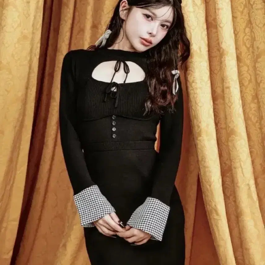 [BUNJANG] Dari-chi Knit Dress / 다리치 니트원피스 스나계 미셸마카롱 립서비스
