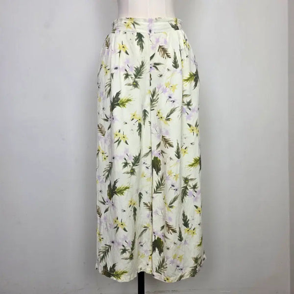 [BUNJANG] CIAOPANIC Linen Ivory Flower Wide Pants / CIAOPANIC 린넨 아이보리 플라워 와이드팬츠