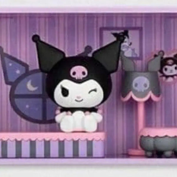 [BUNJANG] Sanrio Kuromi My Room Mansion House Figure Sealed / 산리오 쿠로미 마이룸 맨션 하우스 피규어 미개봉
