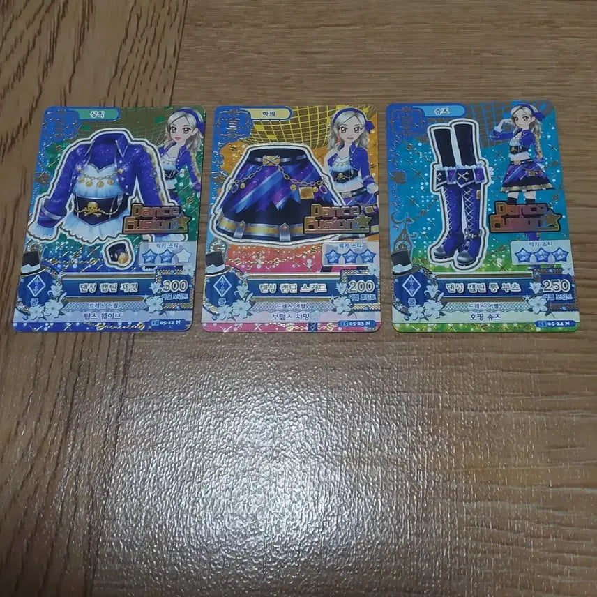 [BUNJANG] Aikatsu! Aikatsu Stars! Card Story Normal Dancing Captain Coord Set / 아이카츠 아이엠스타 카드 동화 스토리 노말 노멀 댄싱 캡틴 코디 세트