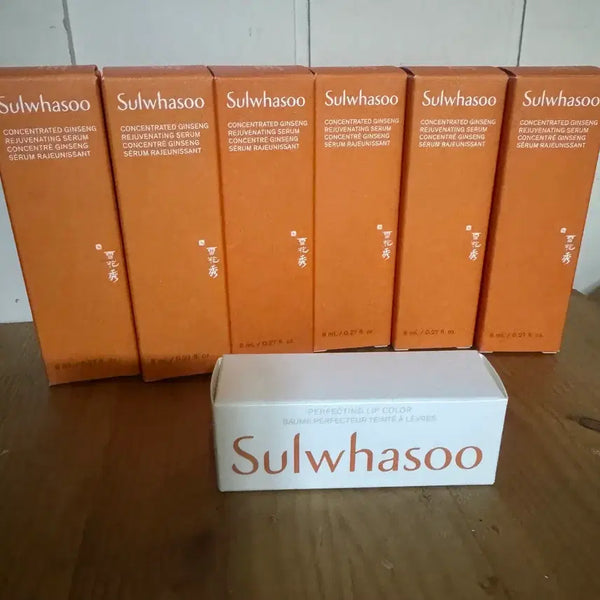 [BUNJANG] Sulwhasoo Concentrated Ginseng Renewing Serum Capsules (8ml x 6) + Lipstick Set / 설화수 립스틱+자음생캡슐세럼 8ml*6개