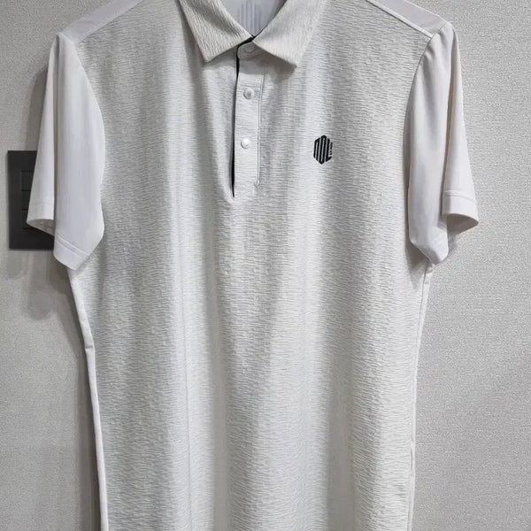 [BUNJANG] Beanpole Golf White Short-Sleeve Polo Shirt / 100/ 빈폴 골프 반팔 카라티 흰색