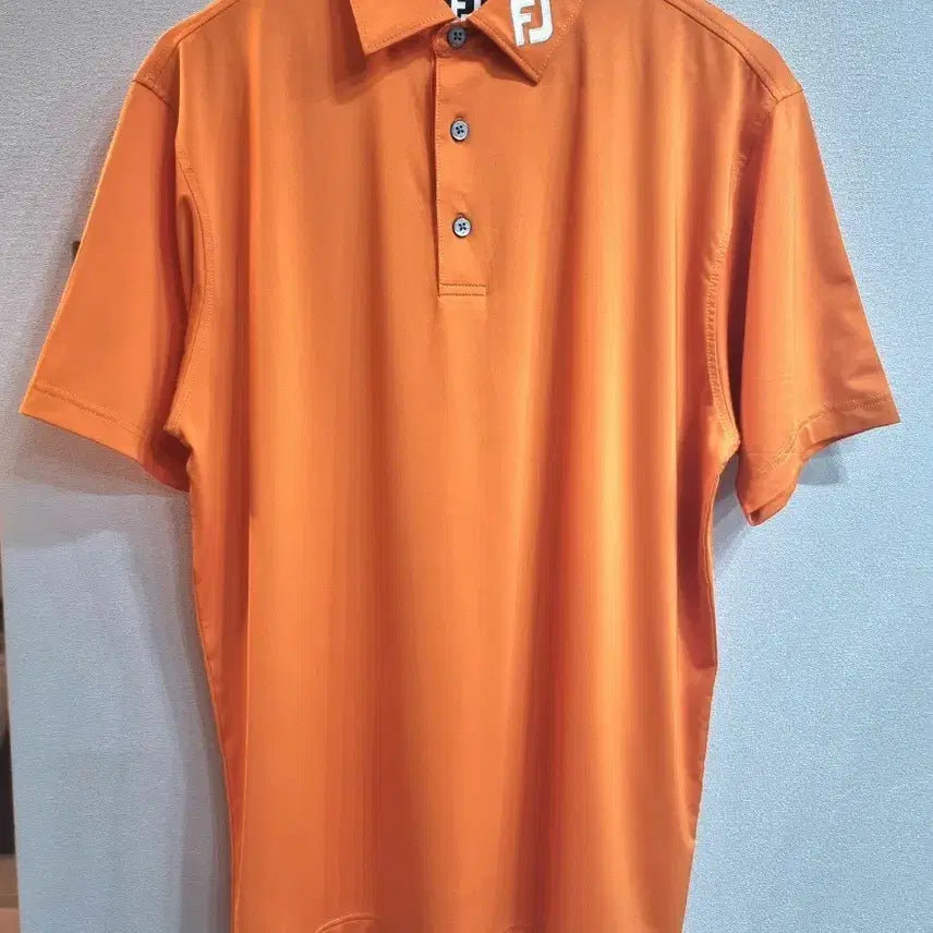 [BUNJANG] Footjoy Men's Golf Wear Short Sleeve Polo Shirt Orange / 100/ FJ 남성 골프웨어 반팔 카라티셔츠 오렌지