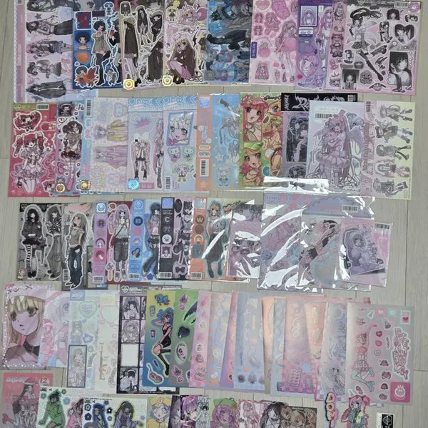 [BUNJANG] DoMiWorld Sticker, Postcard, Photocard Bundle Set / [도미월드] 스티커 엽서 포카 등 일괄 띵 다꾸 문구