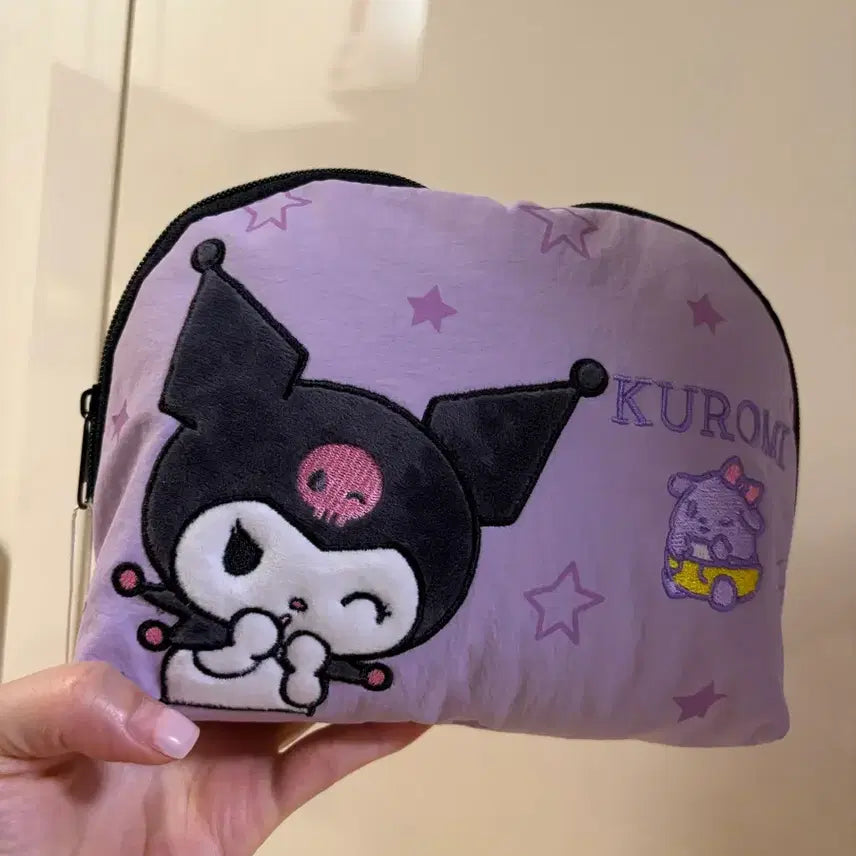 [BUNJANG] Sanrio Kuromi Star Pattern Pouch / 산리오 쿠로미 별 패턴 파우치