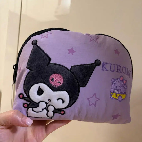 [BUNJANG] Sanrio Kuromi Star Pattern Pouch / 산리오 쿠로미 별 패턴 파우치
