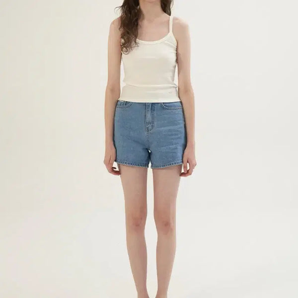 [BUNJANG] Somewhere Better Middle Blue Denim Shorts (XS, New with Tags) / (새상품)썸웨어버터 청반바지