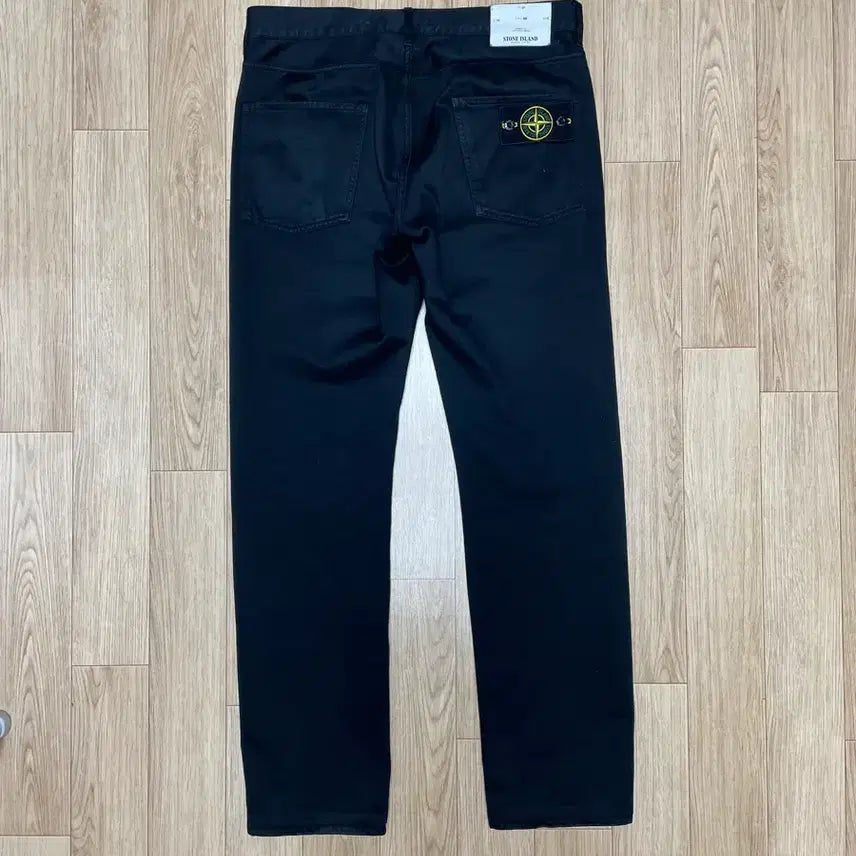 [BUNJANG] Stone Island Black Cotton Pants Regular Fit / 스톤아일랜드 블랙 면바지 레귤러핏