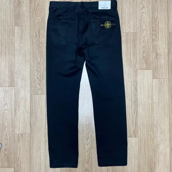 [BUNJANG] Stone Island Black Cotton Pants Regular Fit / 스톤아일랜드 블랙 면바지 레귤러핏