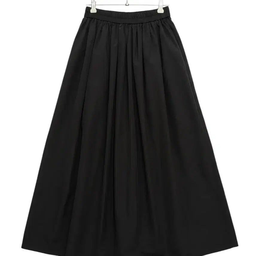 [BUNJANG] Nylon Blend Pocket Banding Long Skirt / 여성F/ 나일론 소재 바스락 양포켓 밴딩 롱스커트