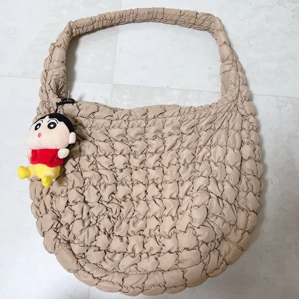 [BUNJANG] COS Quilted Oversized Bag Beige / COS 코스 퀼티드 오버사이즈 베이지