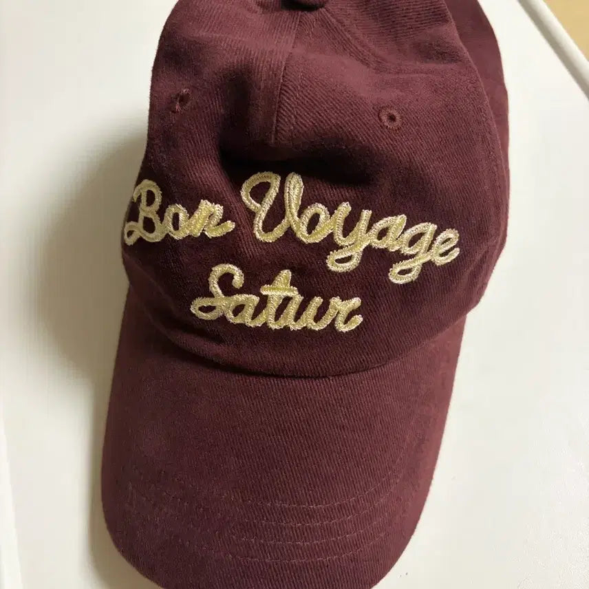 [BUNJANG] Saeutter Bon Voyage 5 Panel Ball Cap Burgundy / 세터 본 보야지 5 패널 볼캡 버건디