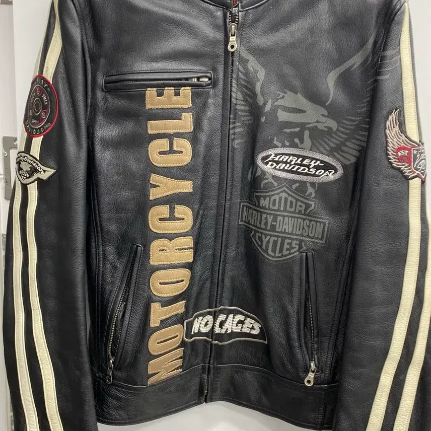 [BUNJANG] Vintage Harley-Davidson Genuine Leather Biker Jacket / [M~정핏L/유일매물] 빈티지 정품 할리데이비슨 소가죽 라이더 자켓