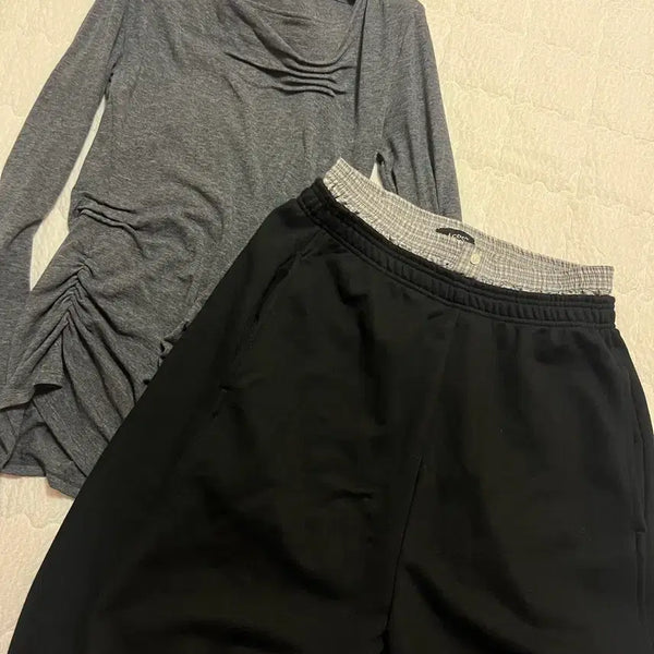 [BUNJANG] LCDC TM Sweatpants + Hoodie Set / 엘씨디씨티엠 스웻팬츠 + 후드티