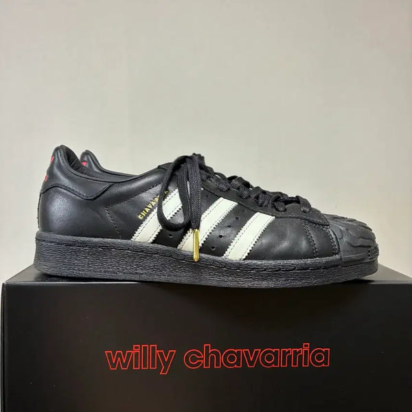 [BUNJANG] Adidas x Willy Chavarria Superstar Black Sneakers / [260]아디다스x윌리차바리아 슈퍼스타 블랙