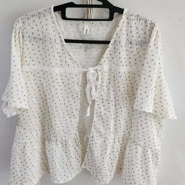 [BUNJANG] Romistory Lisia Lace Cardigan Cream R2 / [66-120]로미스토리 리시아 레이스 가디건. 크림 R2