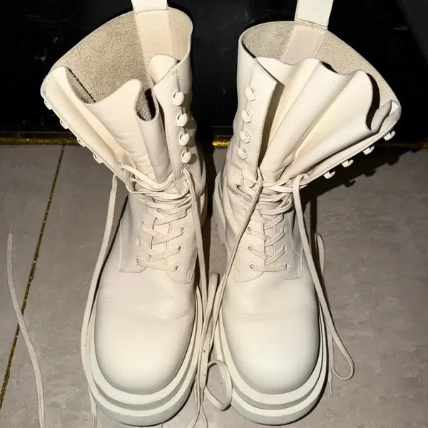 [BUNJANG] Bottega Veneta Lug Lace-Up Boots Size 43 / 보테가 베네타 러그 레이스업 부츠 43
