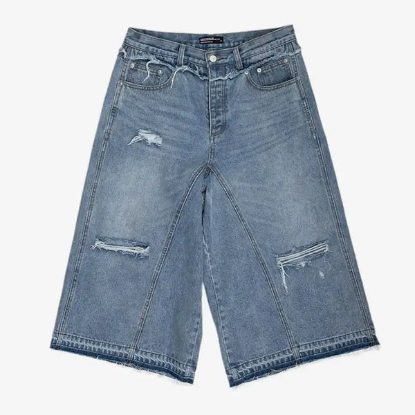 [BUNJANG] Sunday Off Club Layered Waist Denim Shorts Size 1 / 선데이오프클럽 Layered Waist Denim Short [ 1 ]