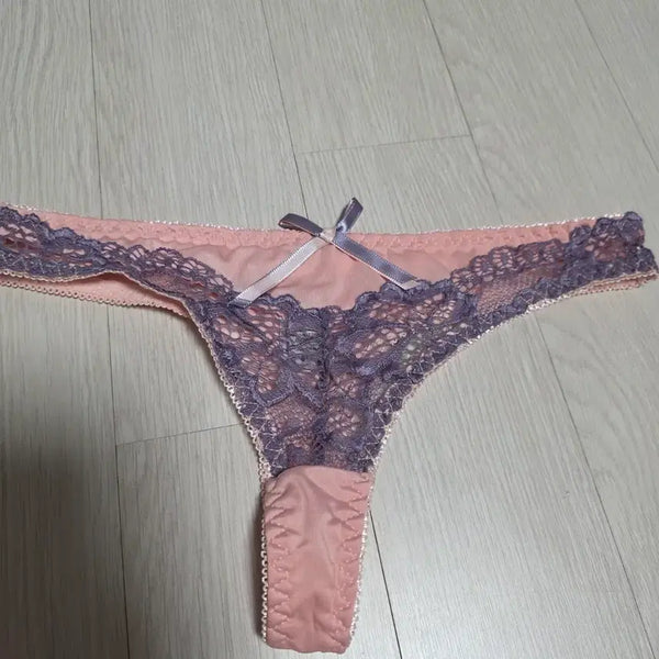 [BUNJANG] Women's Pink Lace Panties (Size 85-90) / 핑크색 레이스 티 팬티